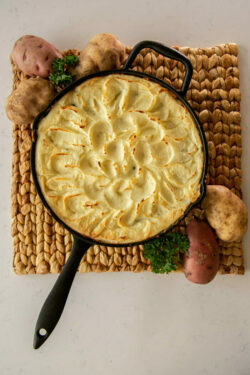 Shepherd's Pie in Cast Iron pan